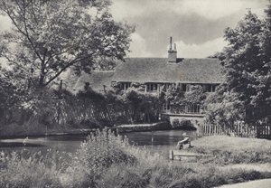 Stary młyn, Ramsbury (zdjęcie czarno-białe)