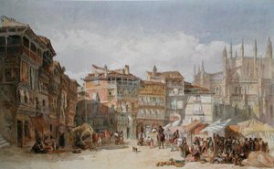 Segovia, Hiszpania (akwarela na papierze)
