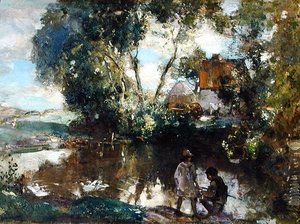 Basen (olej na płótnie)