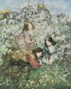 Pisanki (olej na płótnie) autorstwa Edward Atkinson Hornel