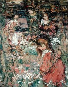 Przebudzenie wiosny autorstwa Edward Atkinson Hornel