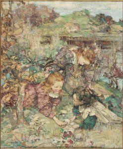 Zbieracze Małych Grzybów autorstwa Edward Atkinson Hornel