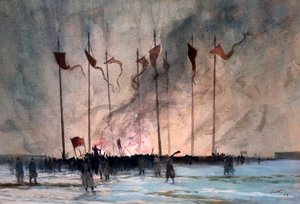 Pogrzeb ofiar rewolucji rosyjskiej autorstwa Lintotta autorstwa Edward Barnard Lintott