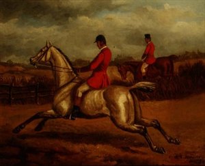 Łowca (olej na płótnie) autorstwa Edward Benjamin Herberte