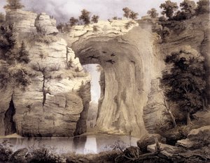 Natural Bridge, hrabstwo Rockbridge, z „Albumu Wirginii”, 1858 r.