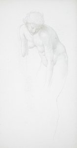 Pochylona naga kobieta autorstwa Edward Burne-Jones
