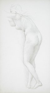 Akt kobiecy widziany od tyłu autorstwa Edward Burne-Jones