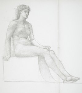 Nogi nagiej kobiety autorstwa Edward Burne-Jones
