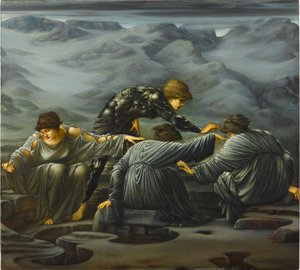 Perseusz i Graje autorstwa Edward Burne-Jones