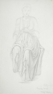 Siedząca kobieta autorstwa Edward Burne-Jones