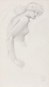 Badanie postaci kobiecej autorstwa Edward Burne-Jones