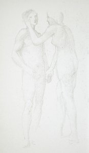 Dwa kobiece akty autorstwa Edward Burne-Jones