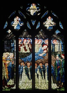 Harwarden, St Deiniol, Morris & Co., Edward Burne-Jones, Narodzenia, 1898 autorstwa Edward Burne Jones