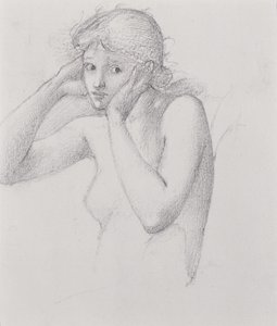 Wróżka Górska (patrz 452519 recto) autorstwa Edward Burne Jones