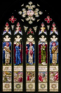Oxford Harris Manchester College, Morris & Co., Edward Burne-Jones, West Wisndow, 1896 autorstwa Edward Burne Jones