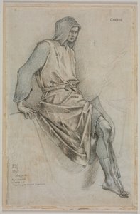 Studium niepowodzenia Gawaina z Gobelinów Świętego Graala autorstwa Edward Burne Jones