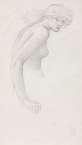 Studium postaci kobiecej, 1885. autorstwa Edward Burne Jones