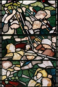Bitwa pod Beth Horon, 1862-3 (witraż) autorstwa Edward Burne Jones