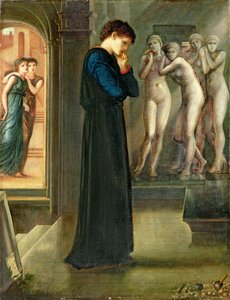 Pragnienia serca, z serii „Pigmalion i obraz”, 1868 autorstwa Edward Burne Jones