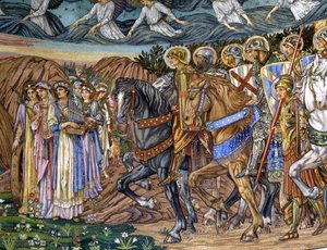 Dziewica i Święci Męczennicy, 1880-90 (mozaika) autorstwa Edward Burne Jones