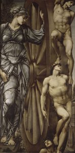 Koło fortuny, 1883 autorstwa Edward Burne Jones