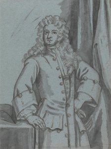 Dżentelmen w długim płaszczu zapinanym na guziki z dużymi mankietami autorstwa Edward Byng