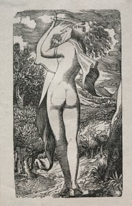 Bachantka lub Gracz na Lirze autorstwa Edward Calvert