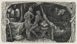 Idylla Komnaty, 1831. autorstwa Edward Calvert