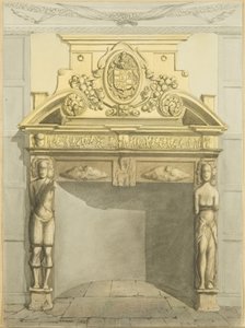 Komin w pokoju szkolnym u zmarłego dr Estlina, St Michael