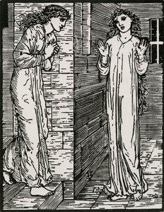 Przychodzi do Pierwszej Siostry autorstwa Edward Coley (after) Burne Jones