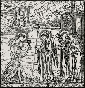 Wejście wśród bogów autorstwa Edward Coley (after) Burne Jones