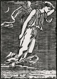 Psyche Spodziewający Kupidyna autorstwa Edward Coley (after) Burne Jones