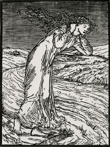 Psyche rzucająca się do rzeki autorstwa Edward Coley (after) Burne Jones