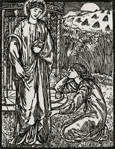 Psyche i Ceres autorstwa Edward Coley (after) Burne Jones