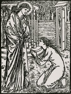 Psyche i Juno autorstwa Edward Coley (after) Burne Jones