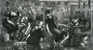 Ogród Court, z serii Briar Rose autorstwa Edward Coley (after) Burne Jones