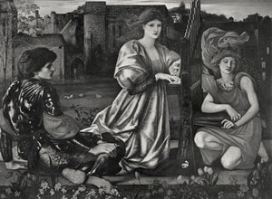 Pieśń miłosna autorstwa Edward Coley (after) Burne Jones