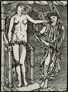 Wenus wysyła Kupidyna do Psyche autorstwa Edward Coley (after) Burne Jones