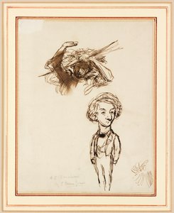 Karykatura Algernona Charlesa Swinburne