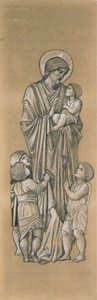 Chrystus błogosławi małe dzieci autorstwa Edward Coley Burne Jones