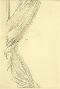 Studium draperii autorstwa Edward Burne Jones