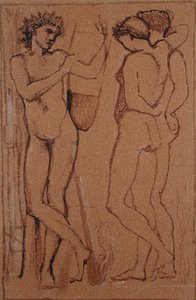 Hymenaeus (węgiel na papierze) autorstwa Edward Coley Burne Jones