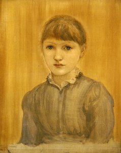 Portret córki artysty Małgorzaty (olej na płótnie) autorstwa Edward Coley Burne Jones