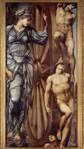 Koło fortuny. Obraz Jones Edward Burne (1833-1898) EC.ang autorstwa Edward Burne Jones