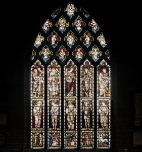 Birmingham, St Martin In The Bull Ring, Morris & Co., Edward Burne-Jones, Ogólne okno, 1876 autorstwa Edward Burne Jones