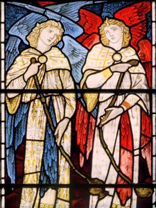 Censing Angels, 1869 (witraż) autorstwa Edward Burne Jones