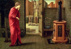 Danae obserwująca budowę Brazen Tower, 1872 autorstwa Edward Burne Jones