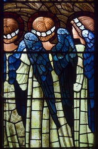 Harwarden, St Deiniol, Morris & Co., Edward Burne-Jones, Anioły, Narodzenia, 1898 autorstwa Edward Burne Jones