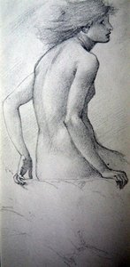 Wróżka ze Wzgórza (patrz 452518 verso) autorstwa Edward Burne Jones