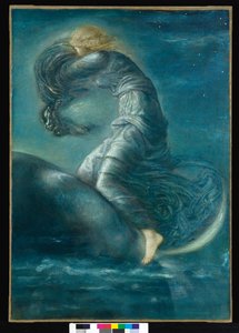 Luna, ok.1872-75 autorstwa Edward Burne Jones